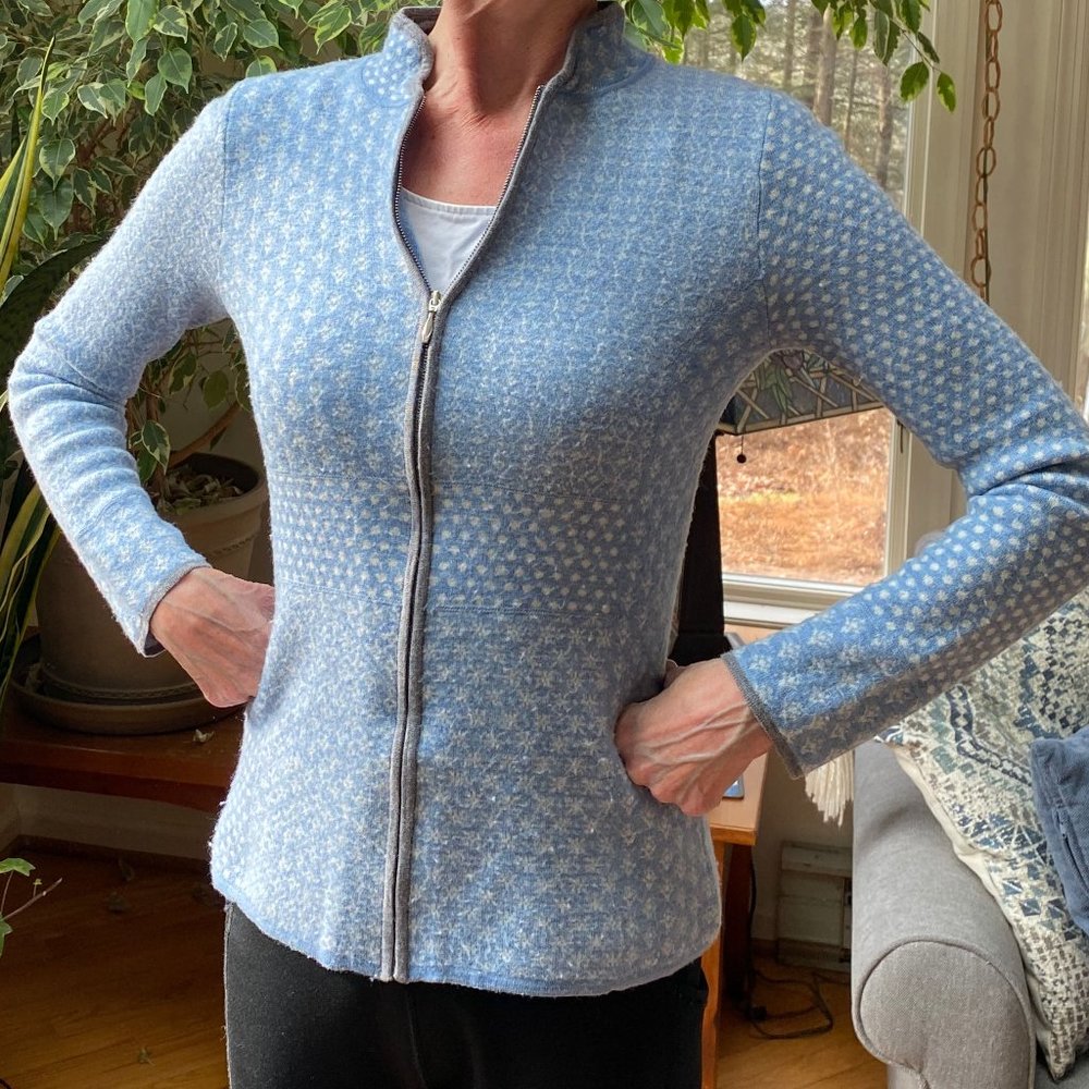 Krimson & Klover Women's Sweater Size Small, Light Blue 100% Wool